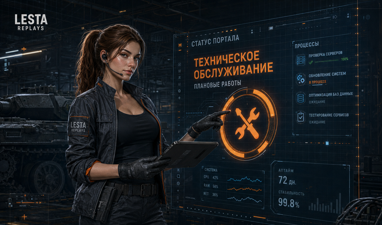 Технические работы на Lesta Replays